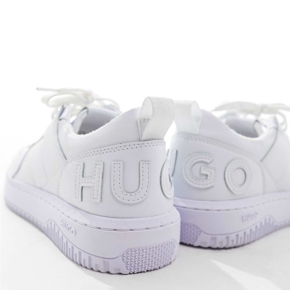 Hugo  • Men's White Leather Kilian Sneakers - Picture 2 of 8